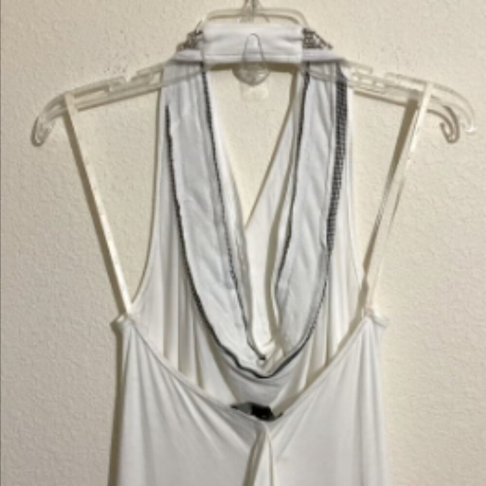 SKY Casual Celeb Style Asymmetrical Dress w Rhinestone Accent Women's Size S - Picture 3 of 12